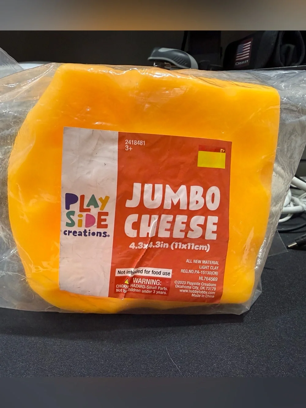 Jumbo Cheese Kids Clay - Yellow
